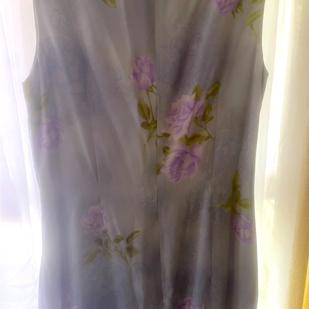 Escada 100% Silk Sleeveless Women’s Dress - Dusty Blue Size 36 (USA size 6)